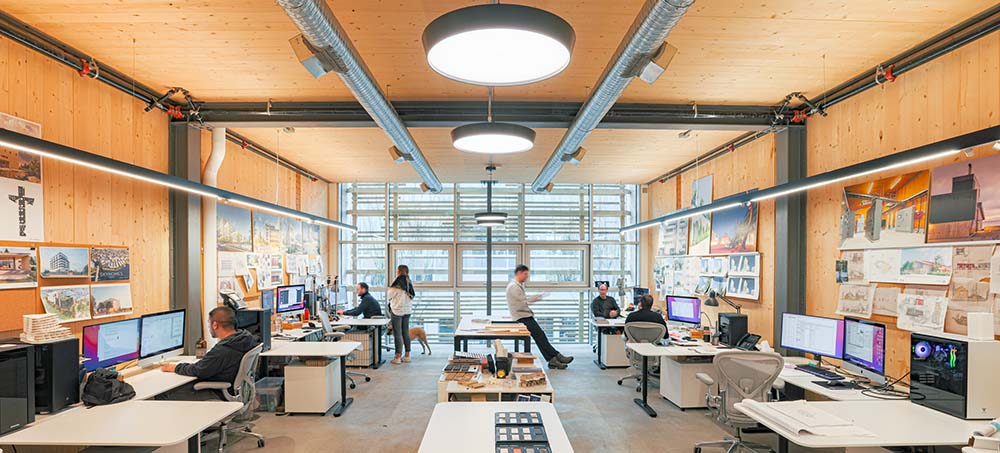 SLA mass timber office - staff