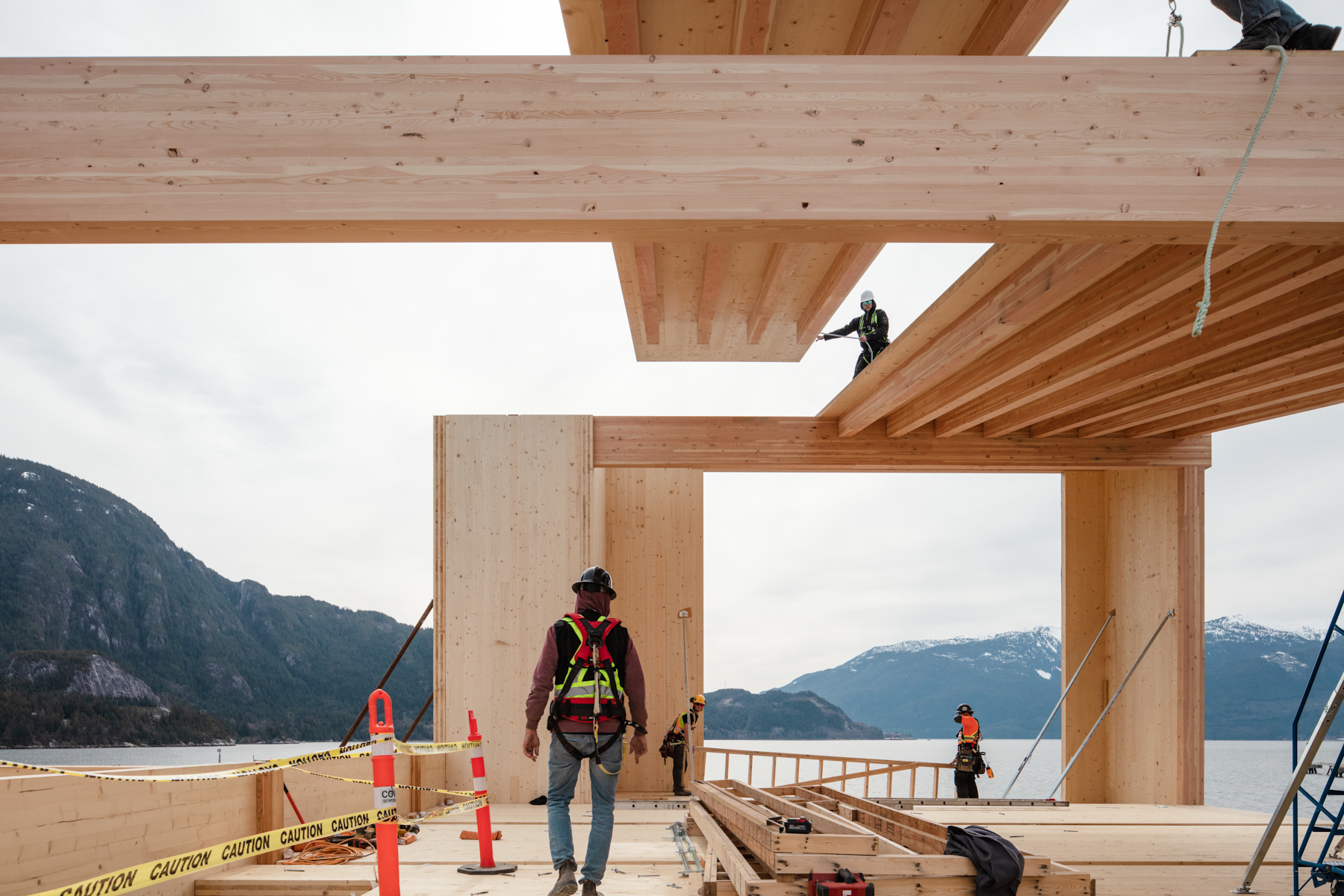 Mass timber pre-assembly