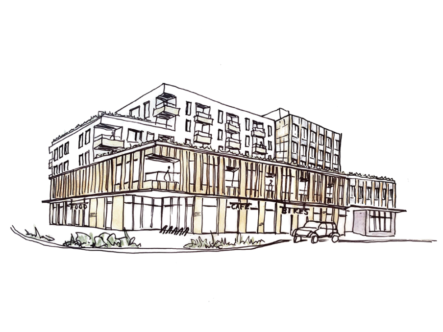 Cedar Peak Mixed-use Squamish - sketch